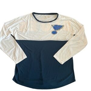 Women’s STL Blues Hockey long sleeve T shirt size M